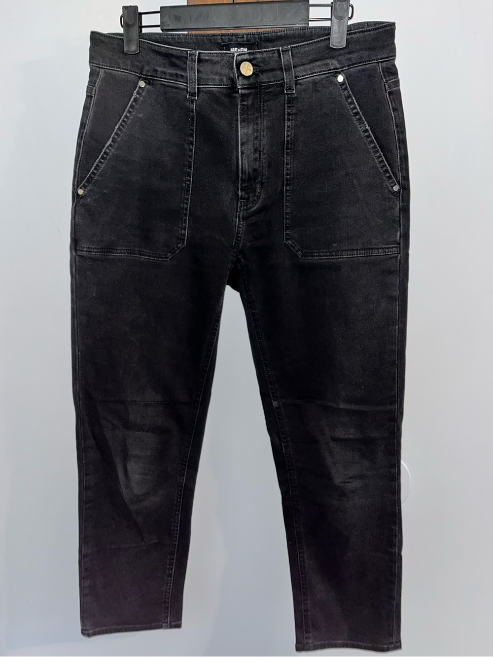 ME + EM Black Straight Leg Jeans